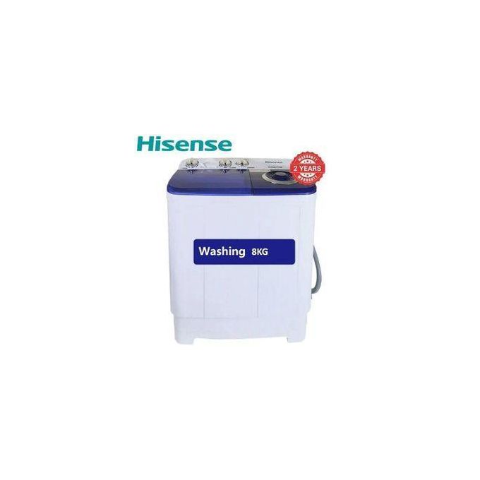 Hisense 8KG Twin Tub Washing Machine – Wash & Spin